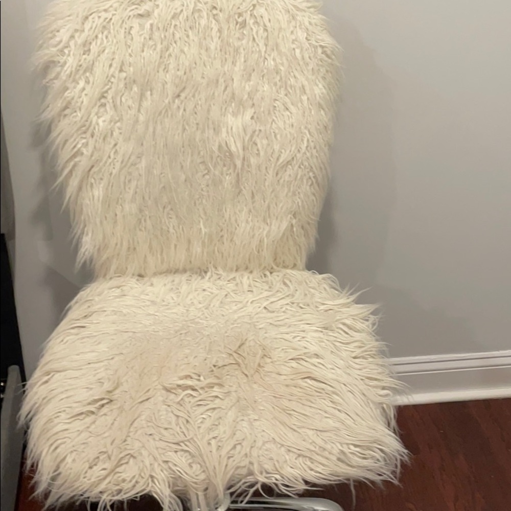 A fur chair
